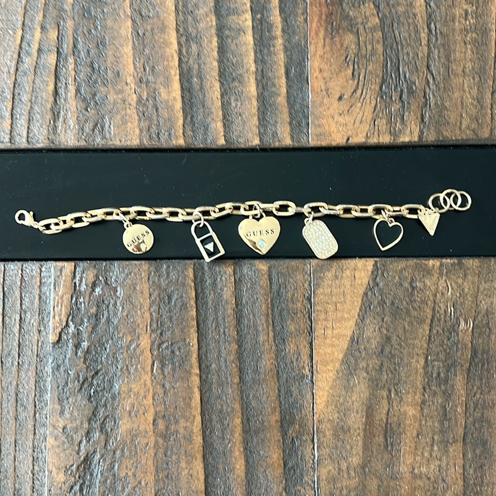 Guess Gold Charm Bracelet